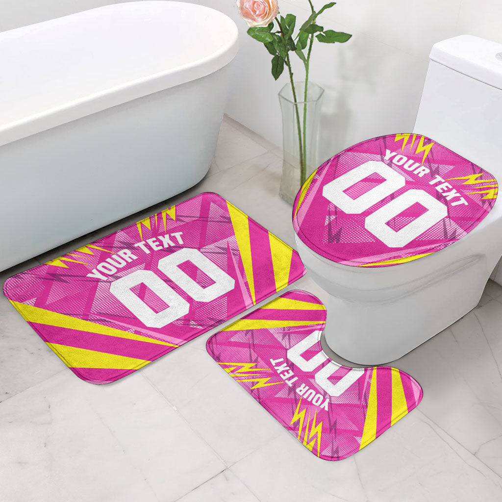 Personalized Barbados Tridents Bathroom Set Cricket Mascot Dynamic Anime Art