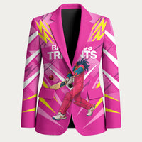 Personalized Barbados Tridents Blazer Cricket Mascot Dynamic Anime Art