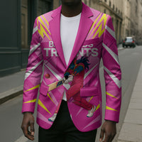 Personalized Barbados Tridents Blazer Cricket Mascot Dynamic Anime Art