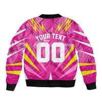 Personalized Barbados Tridents Bomber Jacket Cricket Mascot Dynamic Anime Art