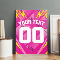 Personalized Barbados Tridents Canvas Wall Art Cricket Mascot Dynamic Anime Art