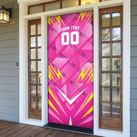 Personalized Barbados Tridents Door Cover Cricket Mascot Dynamic Anime Art