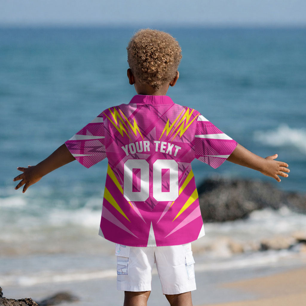 Personalized Barbados Tridents Kid Hawaiian Shirt Cricket Mascot Dynamic Anime Art
