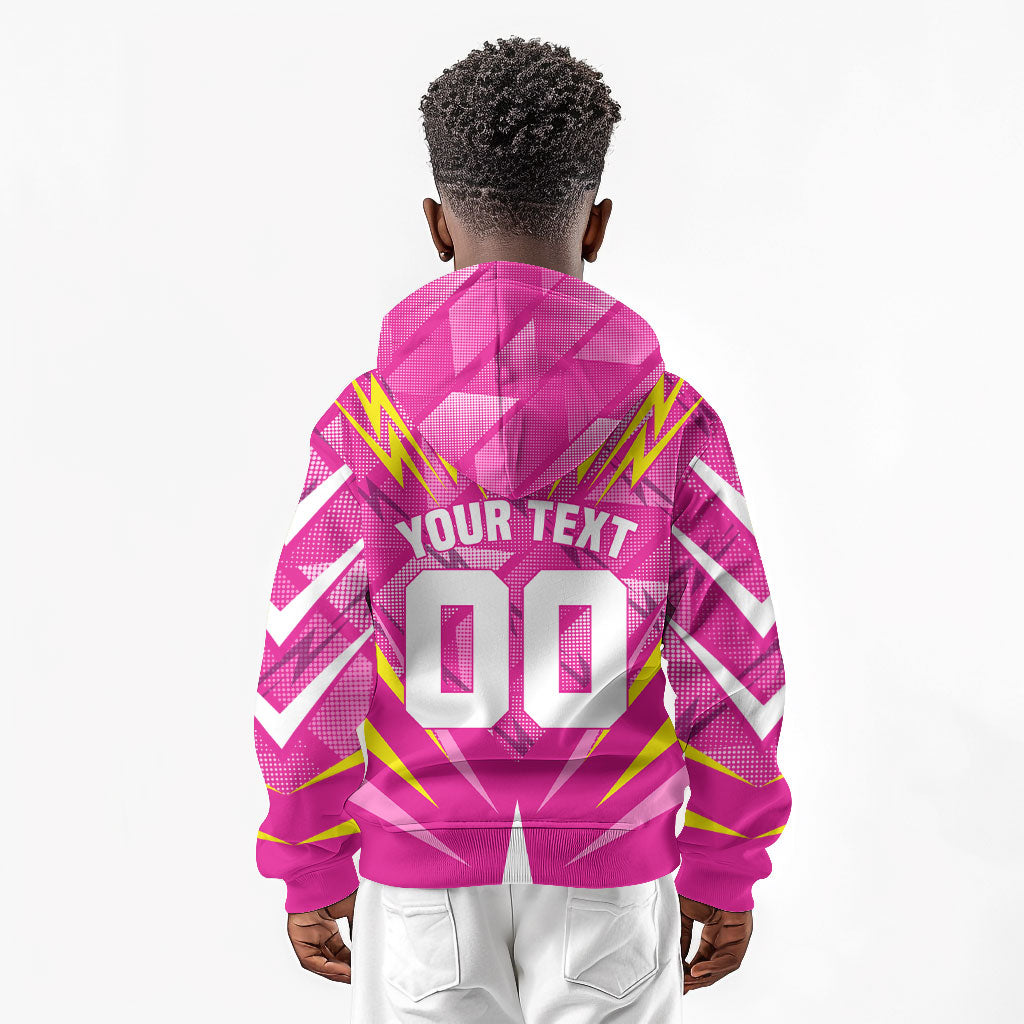 Personalized Barbados Tridents Kid Hoodie Cricket Mascot Dynamic Anime Art