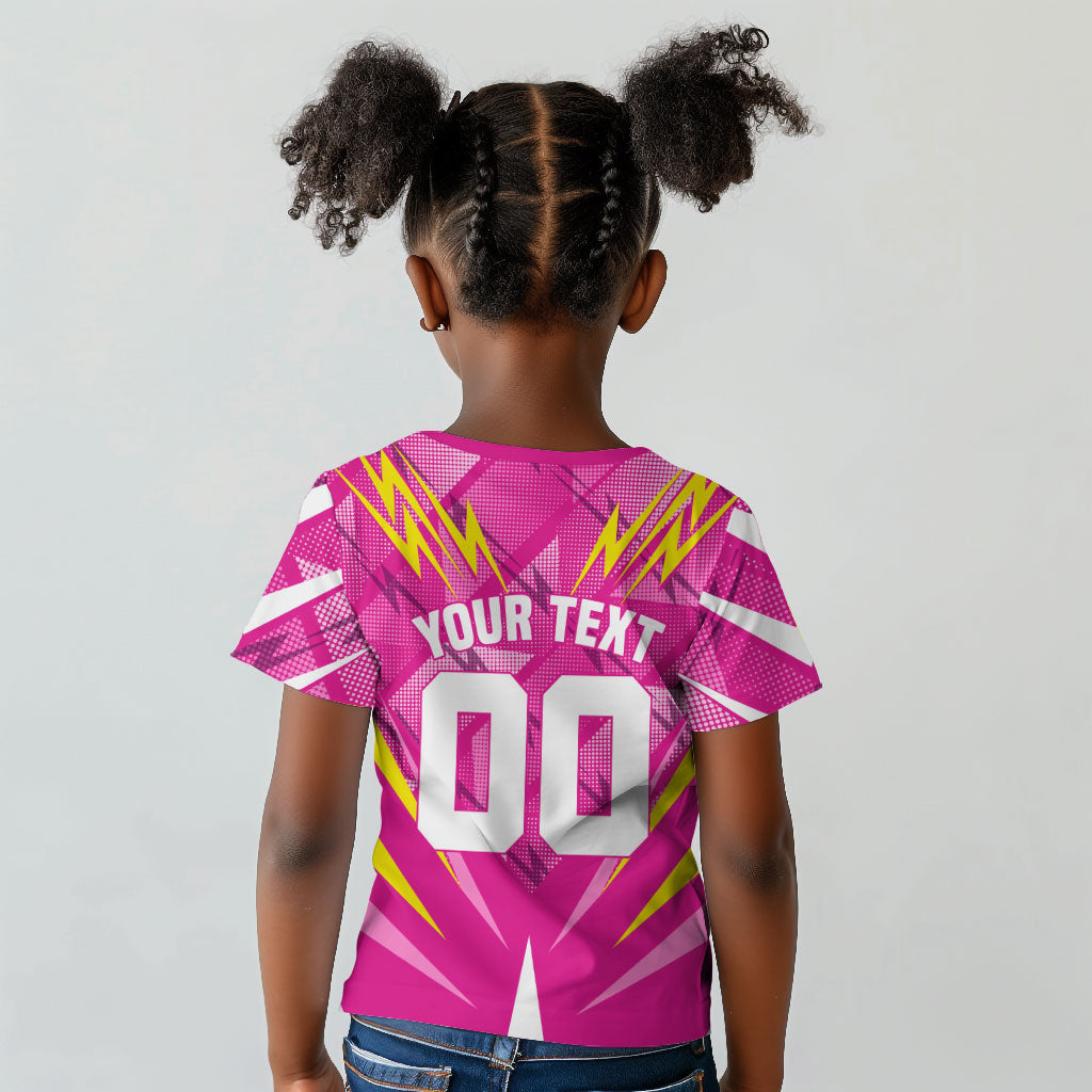 Personalized Barbados Tridents Kid T shirt Cricket Mascot Dynamic Anime Art