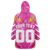 Personalized Barbados Tridents Kid Wearable Blanket Hoodie Cricket Mascot Dynamic Anime Art