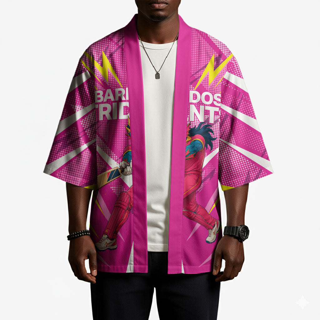 Personalized Barbados Tridents Kimono Cricket Mascot Dynamic Anime Art