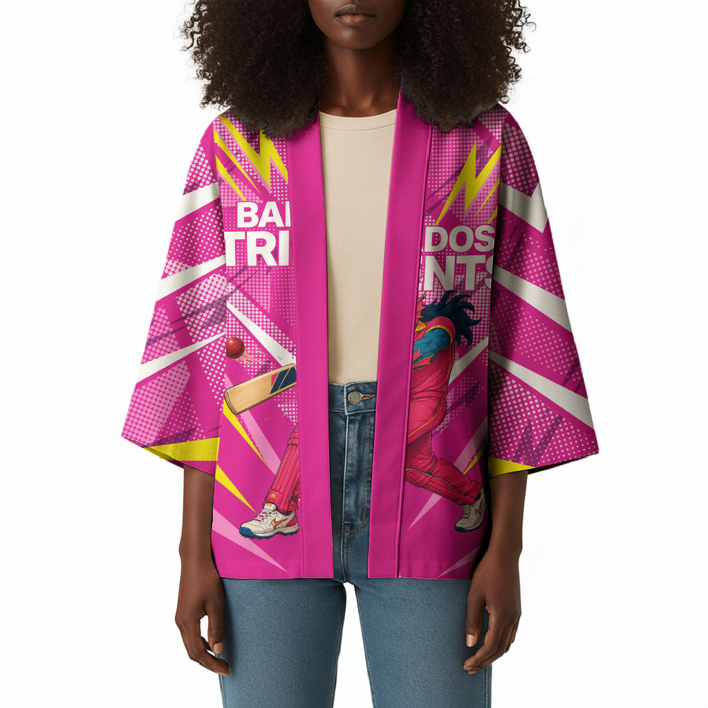 Personalized Barbados Tridents Kimono Cricket Mascot Dynamic Anime Art