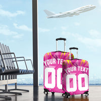 Personalized Barbados Tridents Luggage Cover Cricket Mascot Dynamic Anime Art
