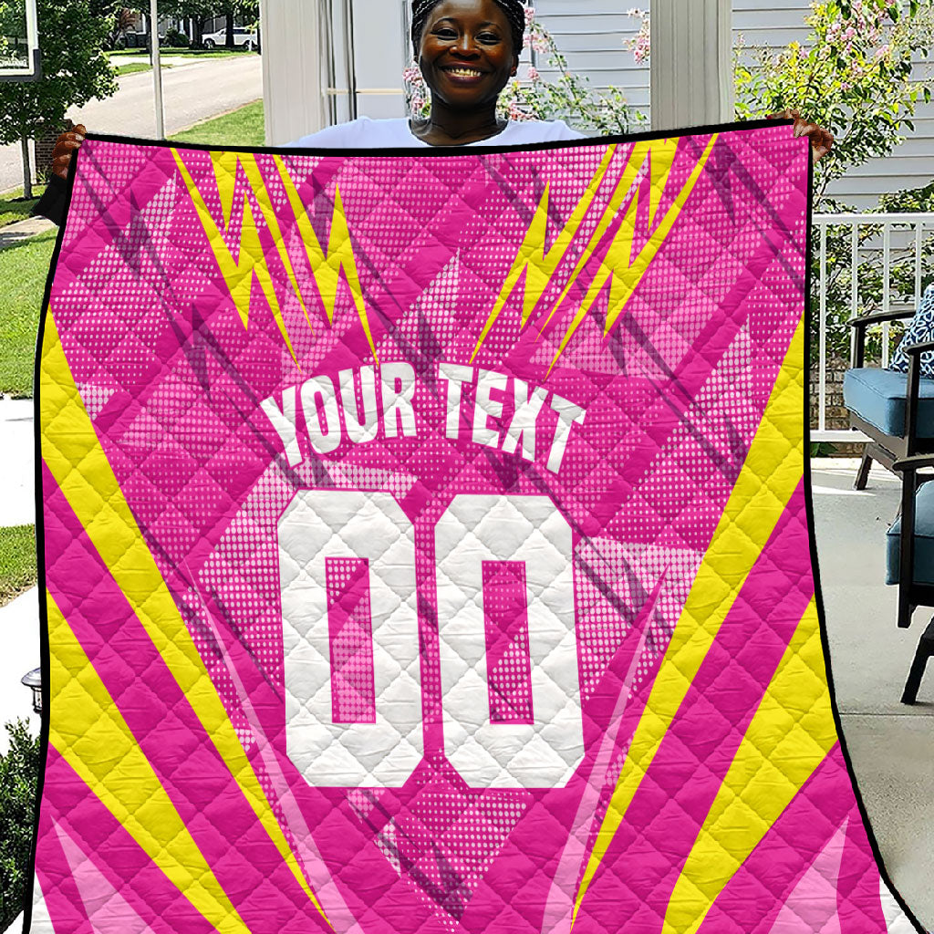 Personalized Barbados Tridents Quilt Cricket Mascot Dynamic Anime Art