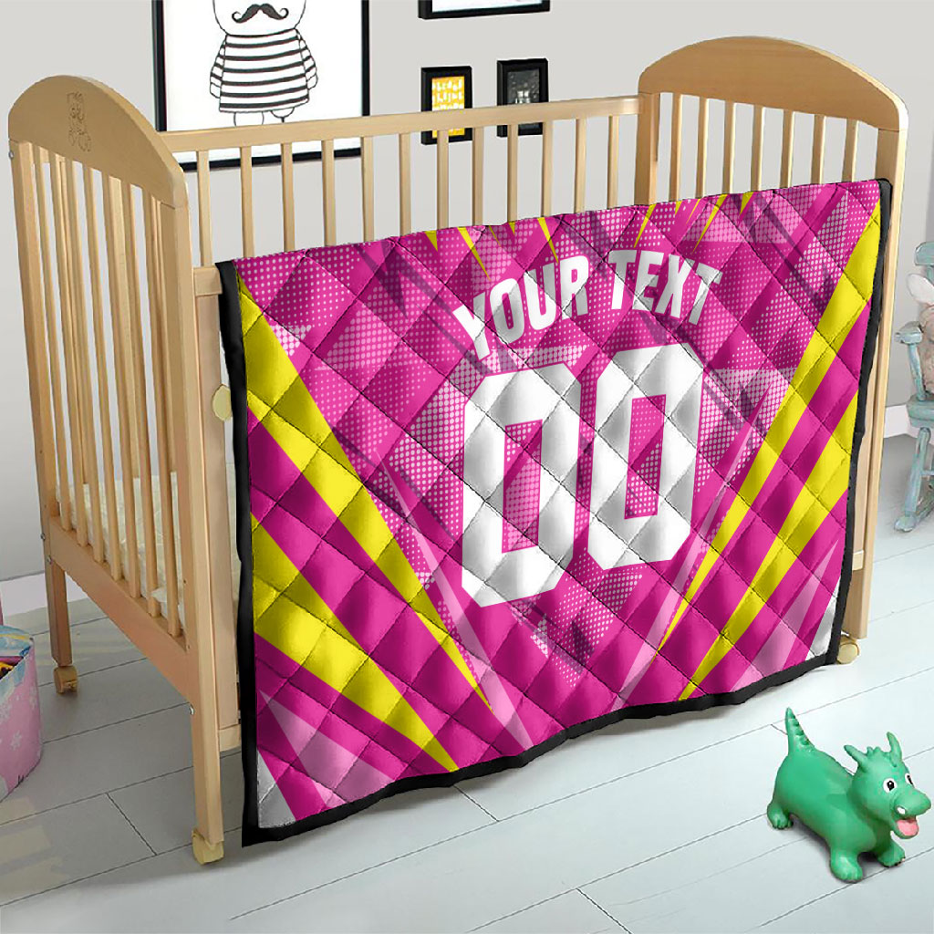 Personalized Barbados Tridents Quilt Cricket Mascot Dynamic Anime Art