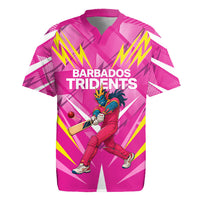 Personalized Barbados Tridents Rugby Jersey Cricket Mascot Dynamic Anime Art