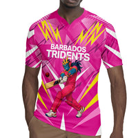 Personalized Barbados Tridents Rugby Jersey Cricket Mascot Dynamic Anime Art