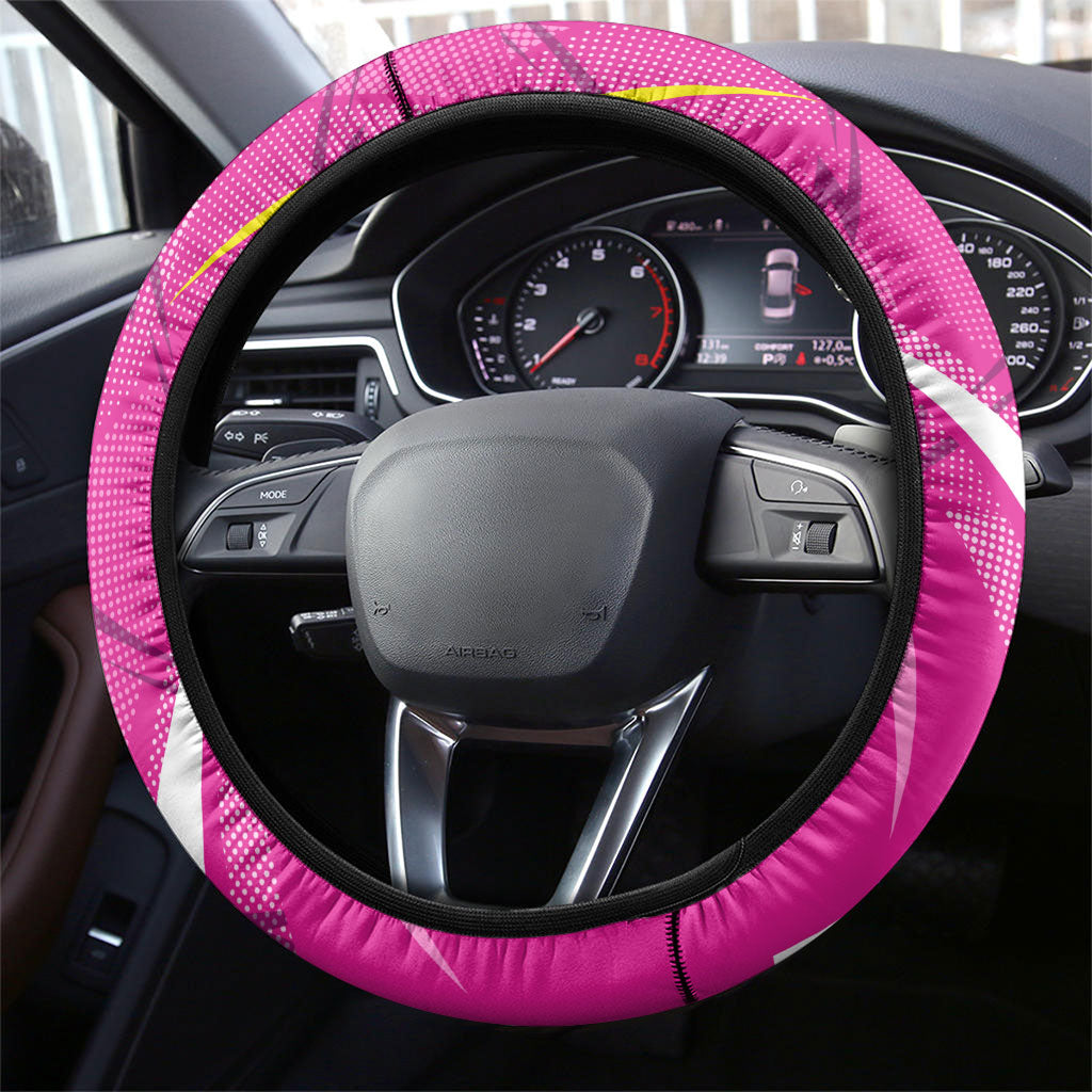 Barbados Tridents Steering Wheel Cover Cricket Mascot Dynamic Anime Art