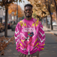 Personalized Barbados Tridents Sweatshirt Cricket Mascot Dynamic Anime Art
