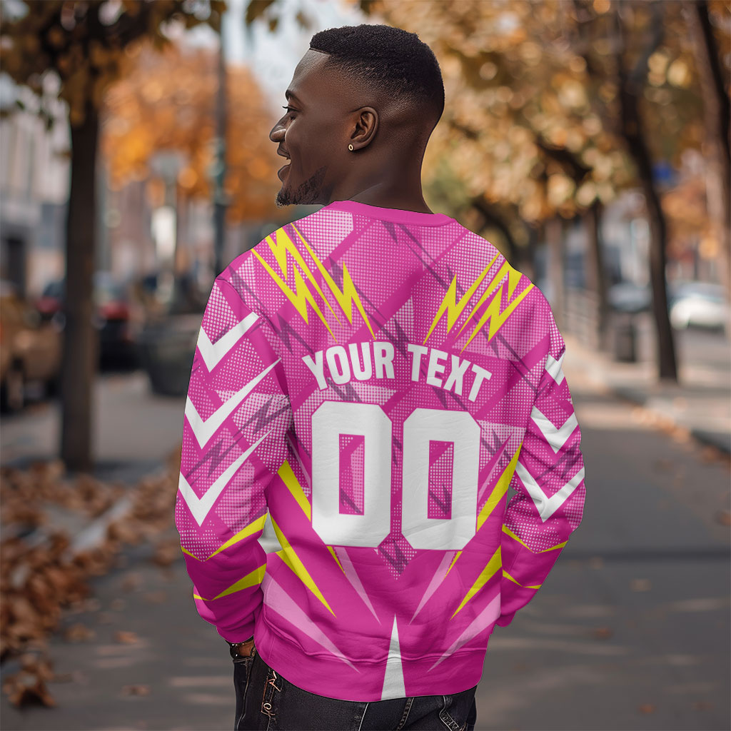 Personalized Barbados Tridents Sweatshirt Cricket Mascot Dynamic Anime Art