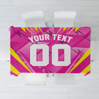 Personalized Barbados Tridents Tablecloth Cricket Mascot Dynamic Anime Art