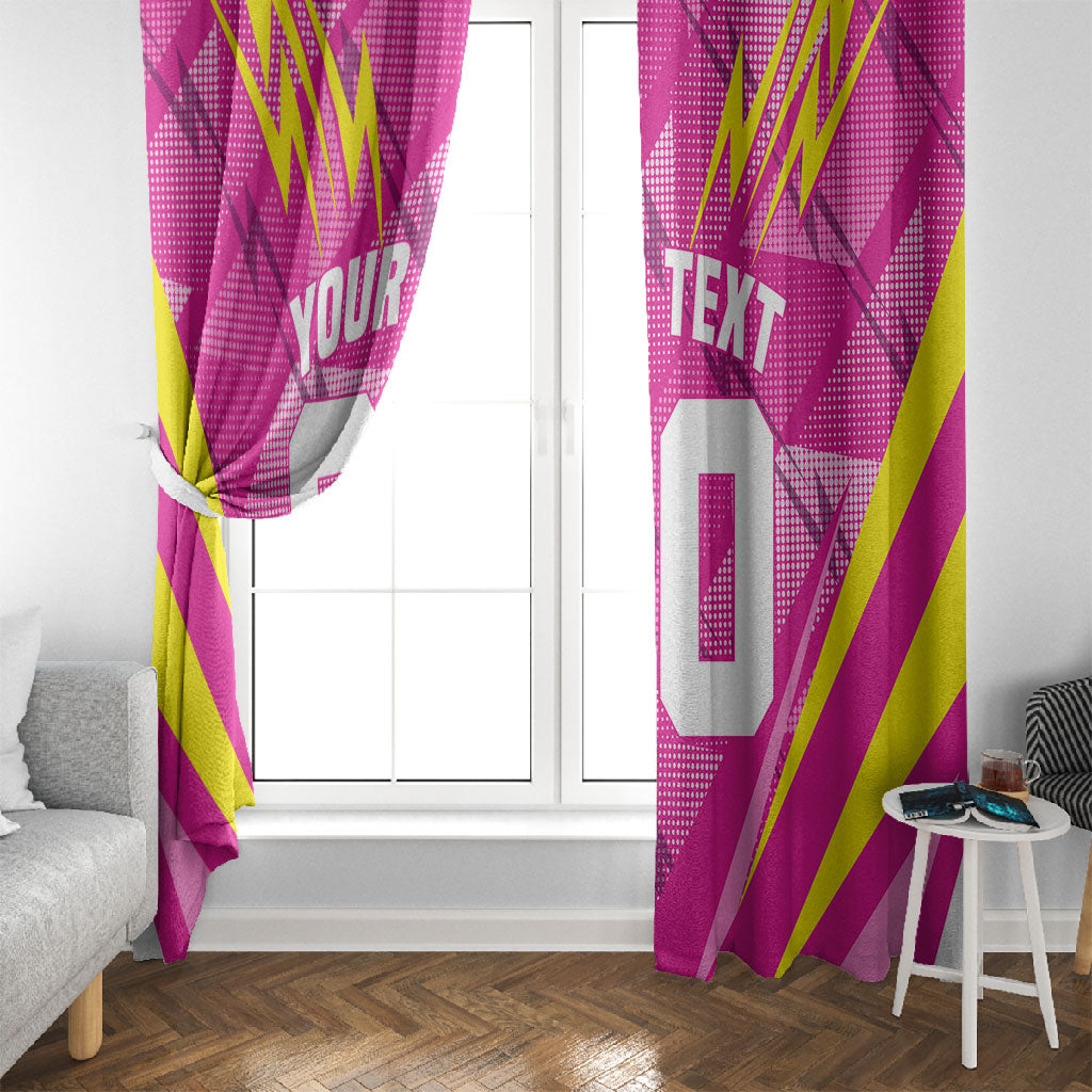 Personalized Barbados Tridents Window Curtain Cricket Mascot Dynamic Anime Art