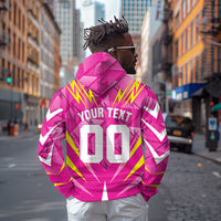 Personalized Barbados Tridents Zip Hoodie Cricket Mascot Dynamic Anime Art