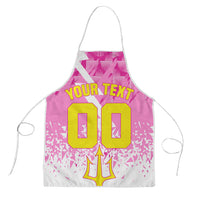 Personalized Barbados Tridents Cricket Apron Trident Graphic Splash Pattern Caribbean Sport