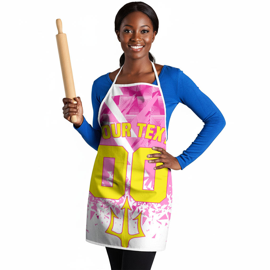 Personalized Barbados Tridents Cricket Apron Trident Graphic Splash Pattern Caribbean Sport