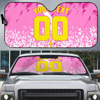 Personalized Barbados Tridents Cricket Auto Sun Shade Trident Graphic Splash Pattern Caribbean Sport