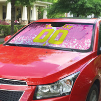 Personalized Barbados Tridents Cricket Auto Sun Shade Trident Graphic Splash Pattern Caribbean Sport