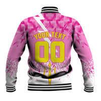 Personalized Barbados Tridents Cricket Baseball Jacket Trident Graphic Splash Pattern Caribbean Sport