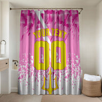 Personalized Barbados Tridents Cricket Bathroom Set Trident Graphic Splash Pattern Caribbean Sport