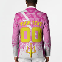 Personalized Barbados Tridents Cricket Blazer Trident Graphic Splash Pattern Caribbean Sport
