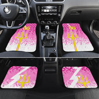 Personalized Barbados Tridents Cricket Car Mats Trident Graphic Splash Pattern Caribbean Sport