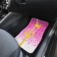 Personalized Barbados Tridents Cricket Car Mats Trident Graphic Splash Pattern Caribbean Sport