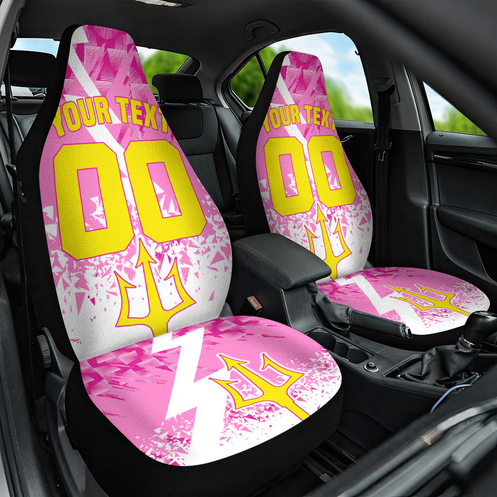 Personalized Barbados Tridents Cricket Car Seat Cover Trident Graphic Splash Pattern Caribbean Sport