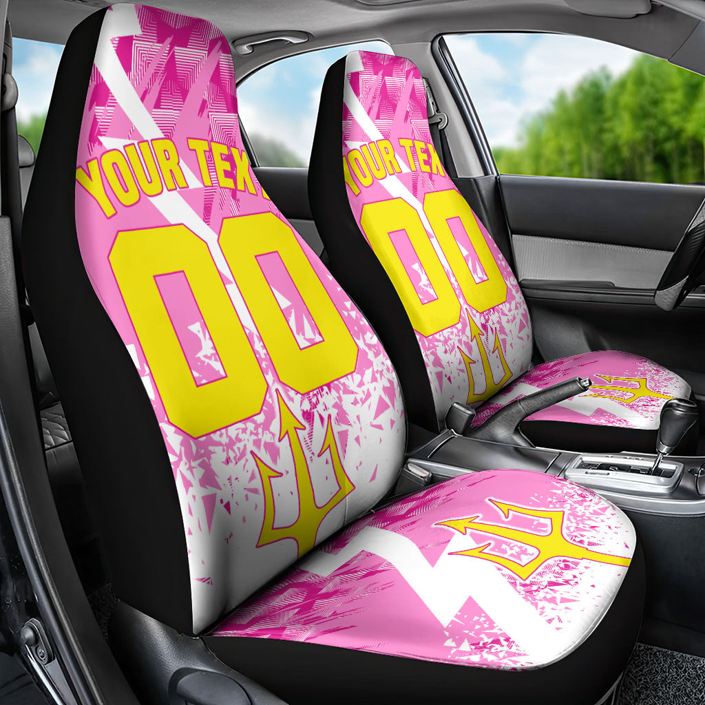 Personalized Barbados Tridents Cricket Car Seat Cover Trident Graphic Splash Pattern Caribbean Sport