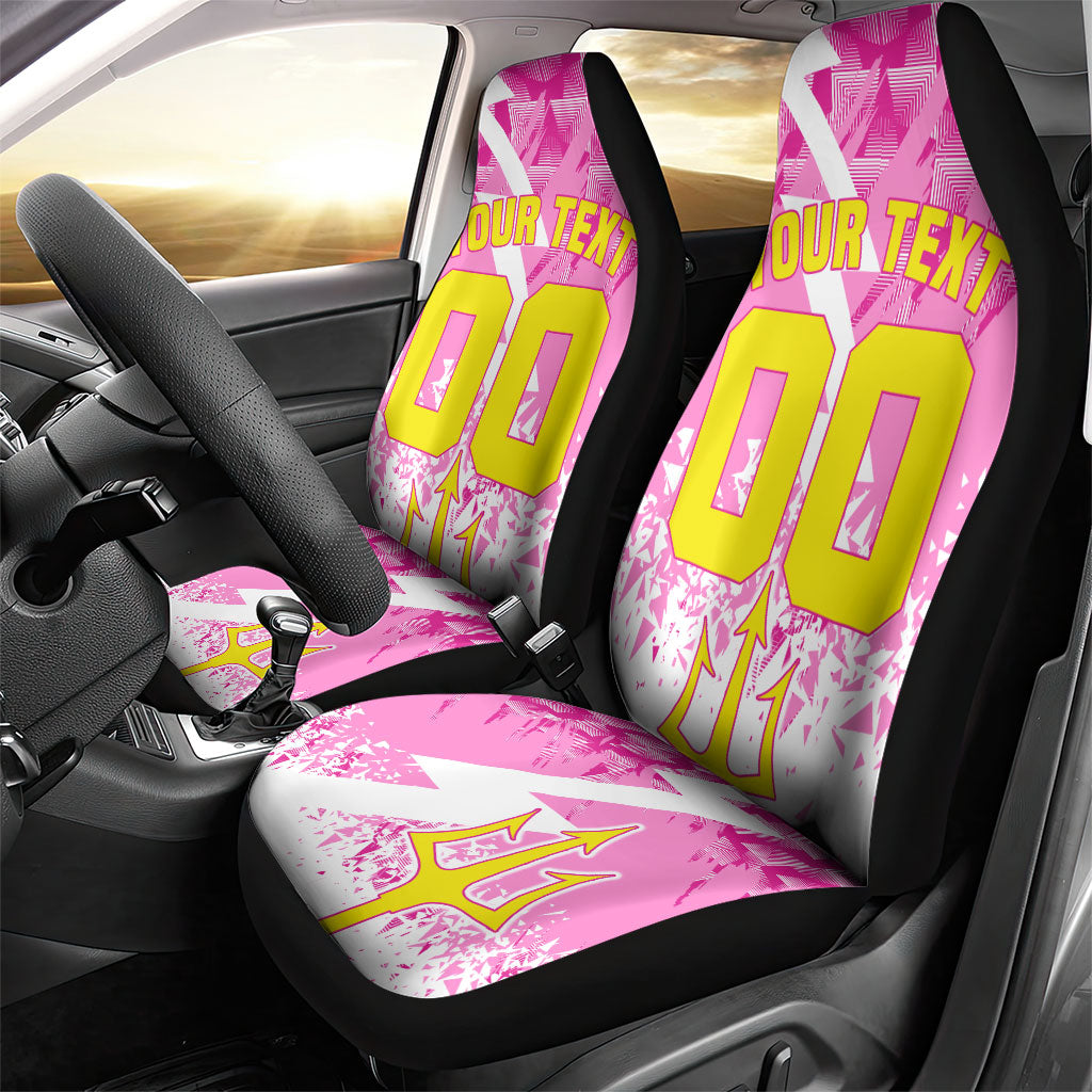 Personalized Barbados Tridents Cricket Car Seat Cover Trident Graphic Splash Pattern Caribbean Sport