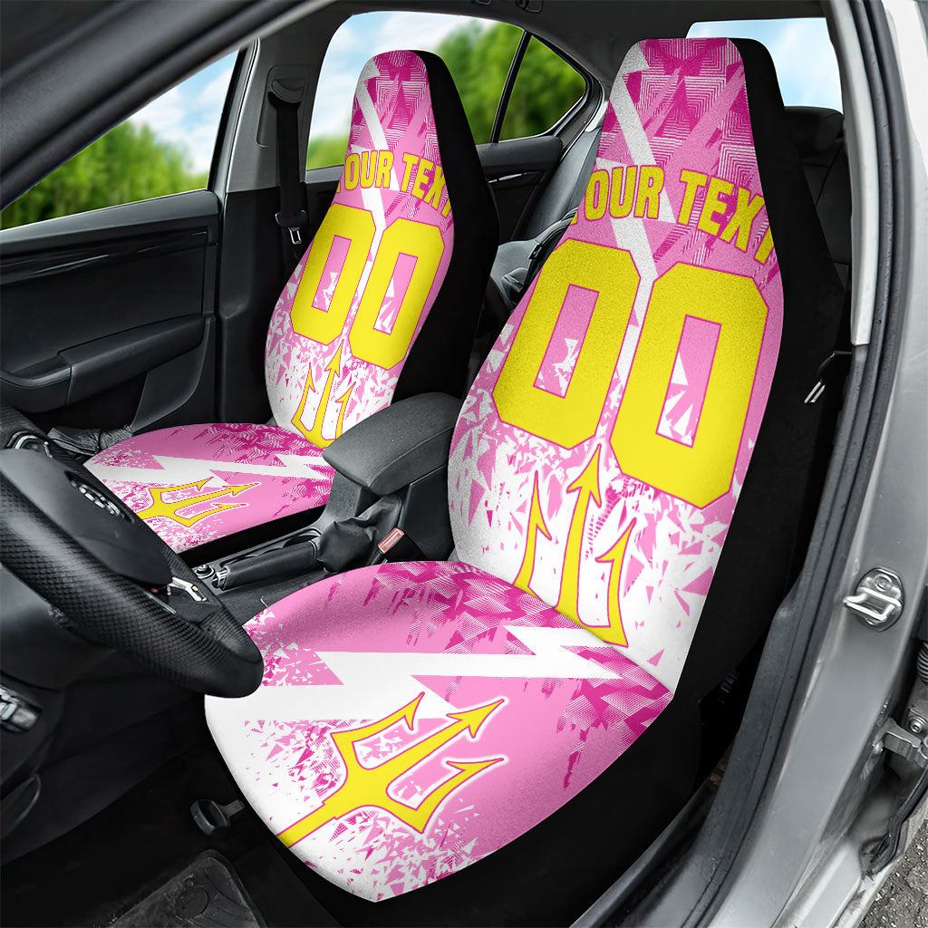 Personalized Barbados Tridents Cricket Car Seat Cover Trident Graphic Splash Pattern Caribbean Sport