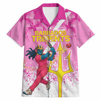 Personalized Barbados Tridents Cricket Hawaiian Shirt Trident Graphic Splash Pattern Caribbean Sport