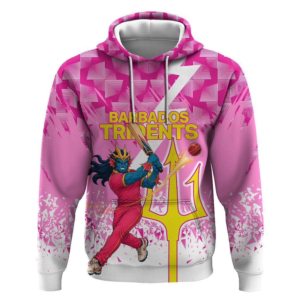 Personalized Barbados Tridents Cricket Hoodie Trident Graphic Splash Pattern Caribbean Sport