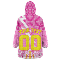 Personalized Barbados Tridents Cricket Kid Wearable Blanket Hoodie Trident Graphic Splash Pattern Caribbean Sport