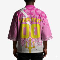Personalized Barbados Tridents Cricket Kimono Trident Graphic Splash Pattern Caribbean Sport