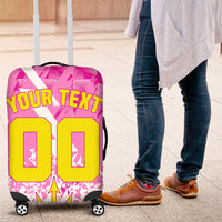 Personalized Barbados Tridents Cricket Luggage Cover Trident Graphic Splash Pattern Caribbean Sport
