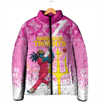 Personalized Barbados Tridents Cricket Padded Jacket Trident Graphic Splash Pattern Caribbean Sport