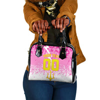 Personalized Barbados Tridents Cricket Shoulder Handbag Trident Graphic Splash Pattern Caribbean Sport