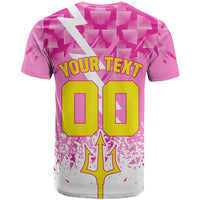 Personalized Barbados Tridents Cricket T shirt Trident Graphic Splash Pattern Caribbean Sport