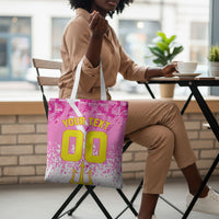 Personalized Barbados Tridents Cricket Tote Bag Trident Graphic Splash Pattern Caribbean Sport
