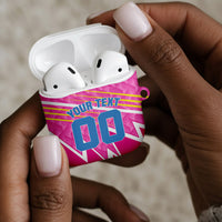 Personalized Barbados Cricket Tridents AirPods Case Graphic Geometric Dynamic Sports Mascot
