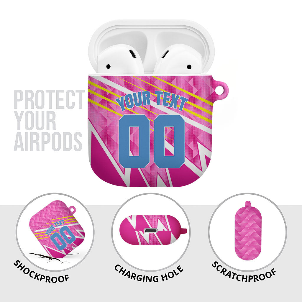 Personalized Barbados Cricket Tridents AirPods Case Graphic Geometric Dynamic Sports Mascot