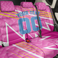 Personalized Barbados Cricket Tridents Back Car Seat Cover Graphic Geometric Dynamic Sports Mascot