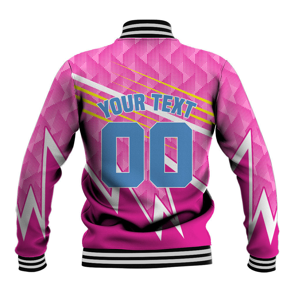 Personalized Barbados Cricket Tridents Baseball Jacket Graphic Geometric Dynamic Sports Mascot