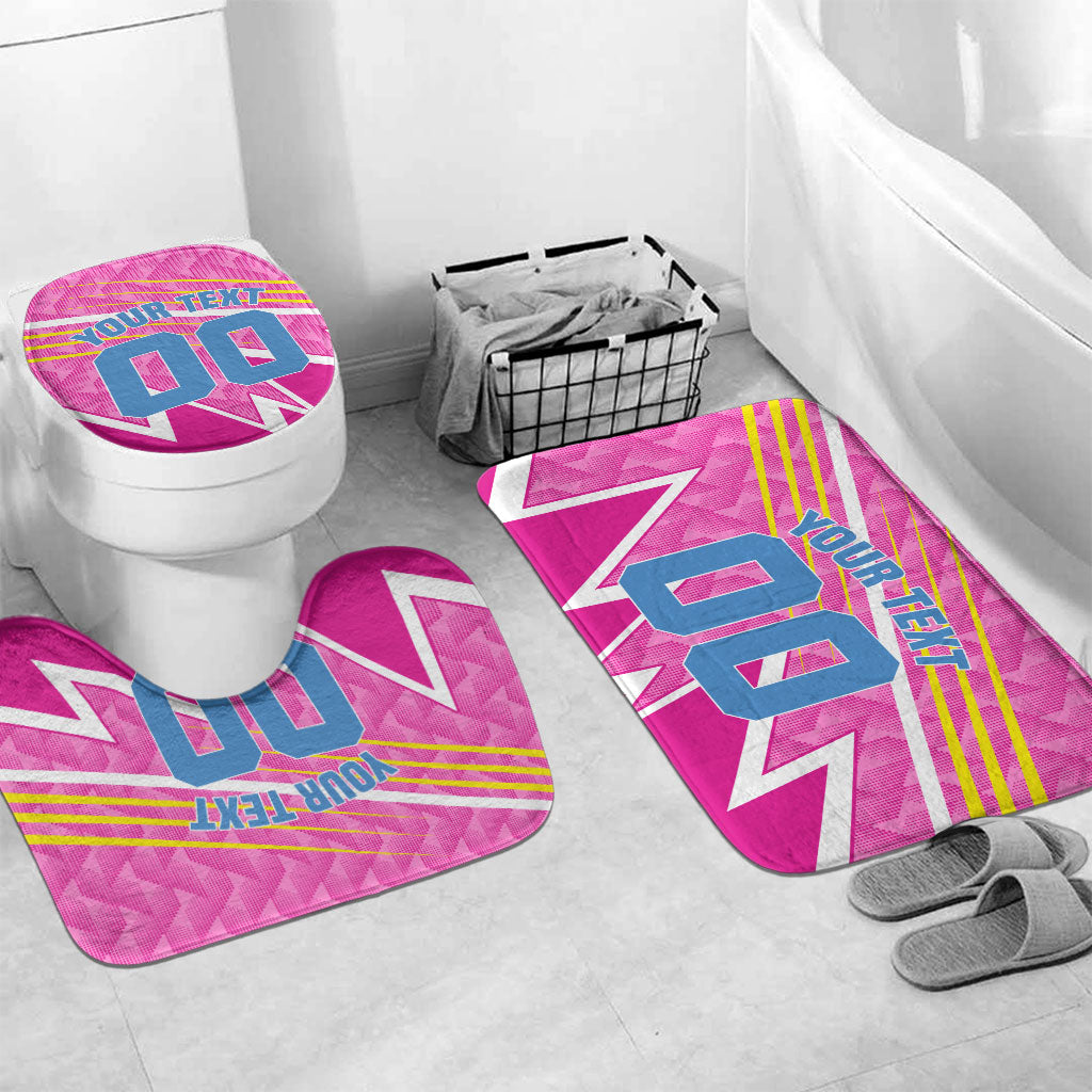 Personalized Barbados Cricket Tridents Bathroom Set Graphic Geometric Dynamic Sports Mascot